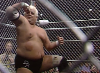 NWA Starrcade 1987 - Dusty Rhodes faced Lex Luger in a really boring cage match
