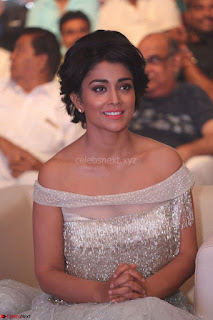 Shriya Saran in Stunning White Off Shoulder Gown at Nakshatram music launch ~  Exclusive (9)