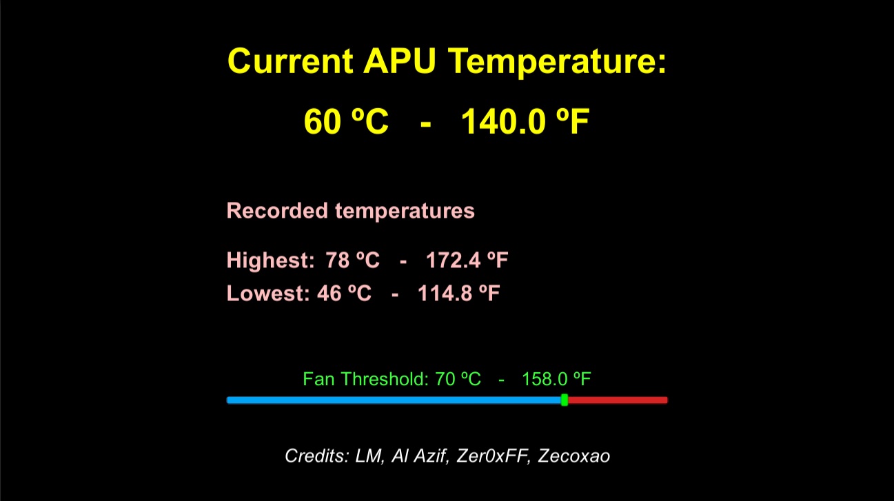 ps4 ファンが回り始める温度を設定できるPS4 Temperature紹介