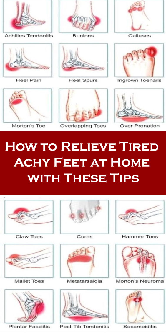 How to Relieve Tired Achy Feet at Home with These Tips KrobKnea