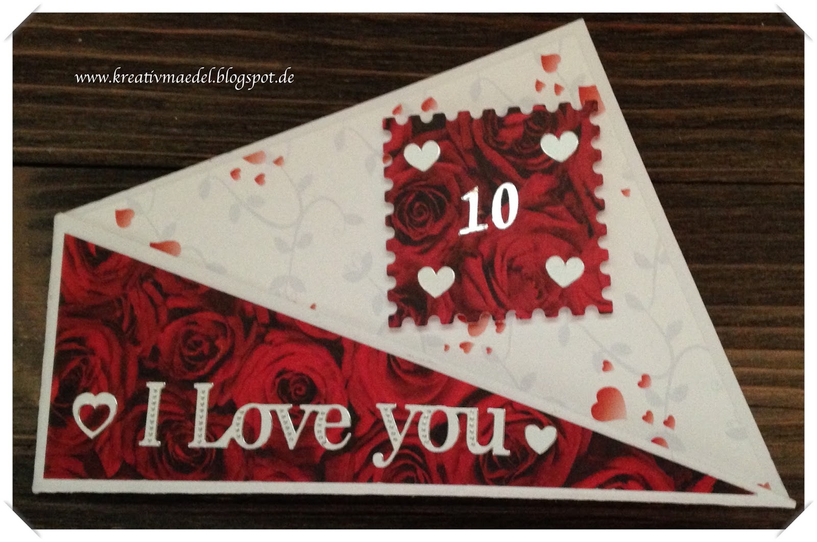 Kreativmädels Welt, wie sie mir gefällt: Karte zum 10. Hochzeitstag Kreativmädels Welt, wie sie mir gefällt: Karte zum 10. Hochzeitstag