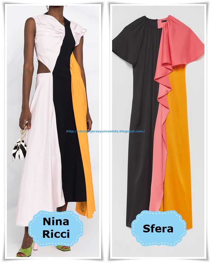 Clon Nina Ricci vs Sfera - Dos mujeres y vestido