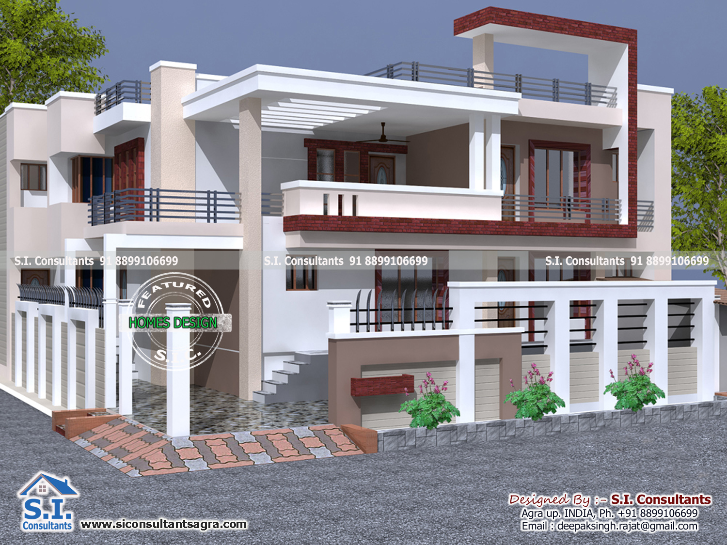 S.I. consultants: 55x60 India house design