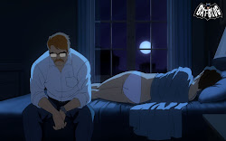 batman gordon dvd trailer animated backgrounds jim series commissioner arkham future looking glass through