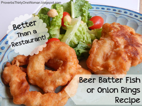Better-Than-A-Restaurant Beer Batter Fish or Onion Rings Recipe