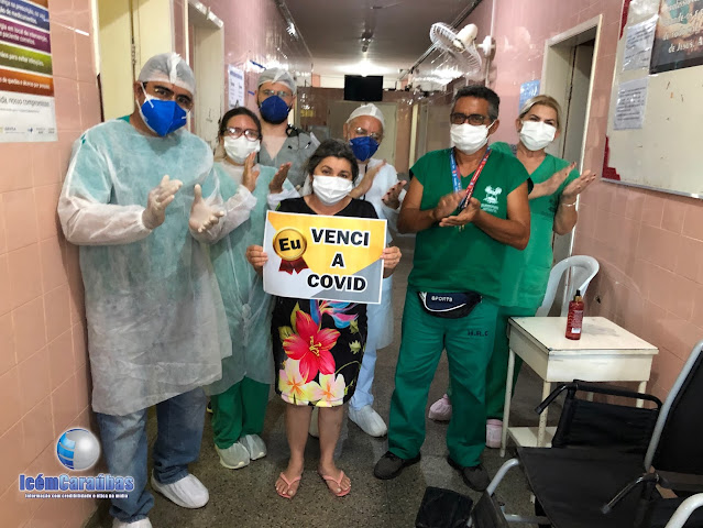 Caraubense de 47 anos vence a COVID-19 e alta médica é marcada por muita emoção no hospital de Caraúbas