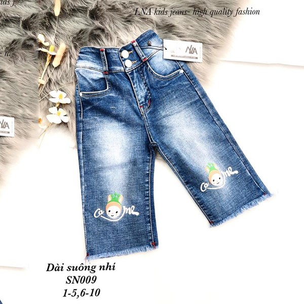 Quần Jeans Bé Gái Denim  Tua Lai – LNA 159985