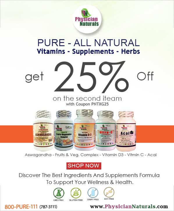 PURE - All Natural Vitamins Supplements Sale