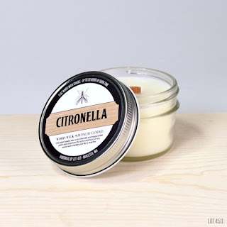 citronella candle in a mason jar on etsy