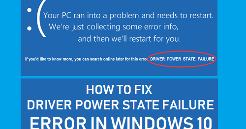 windows error driver power state failure windows error driver power state failure