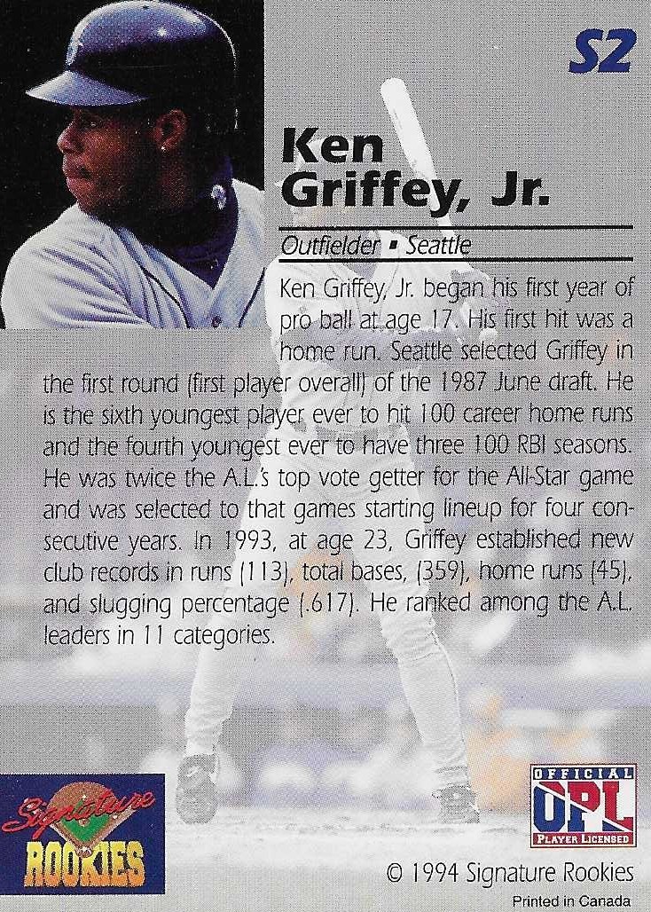 PRINT AD 1994 Nike Ken Griffey Jr Dear NL Pitcher Now Know How AL