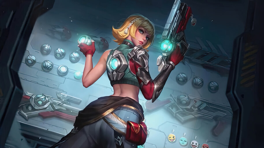 #7.3338, Beatrix, X Factor, Mobile Legends, Skin, 4K Wallpaper PC Desktop