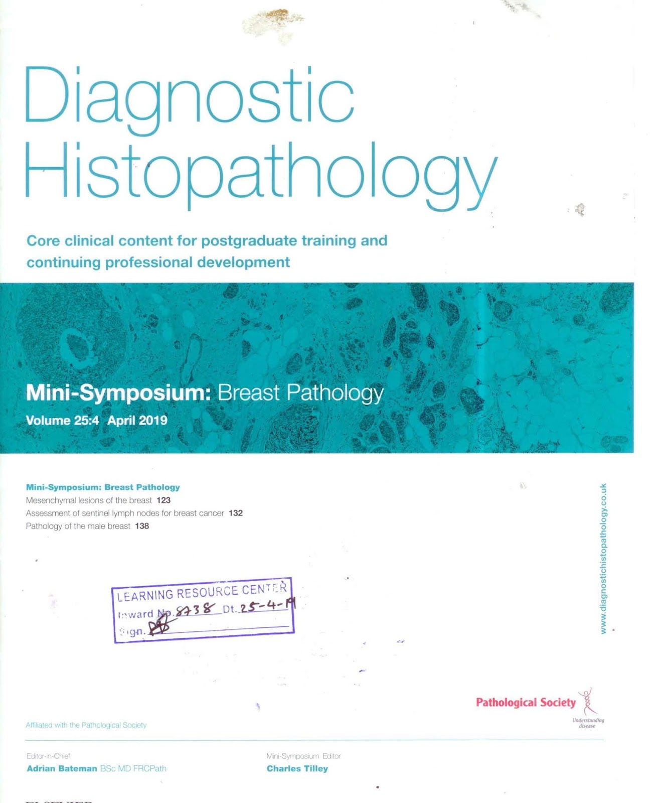 https://www.sciencedirect.com/journal/diagnostic-histopathology/vol/25/issue/4
