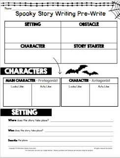 Spooky Story Writing Freebie