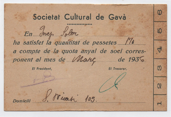 Societat Cultural de Gavà, 1936