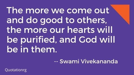 Do good to others. Swami Vivekananda Quotes. 