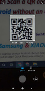 How to scan QR in MI 3