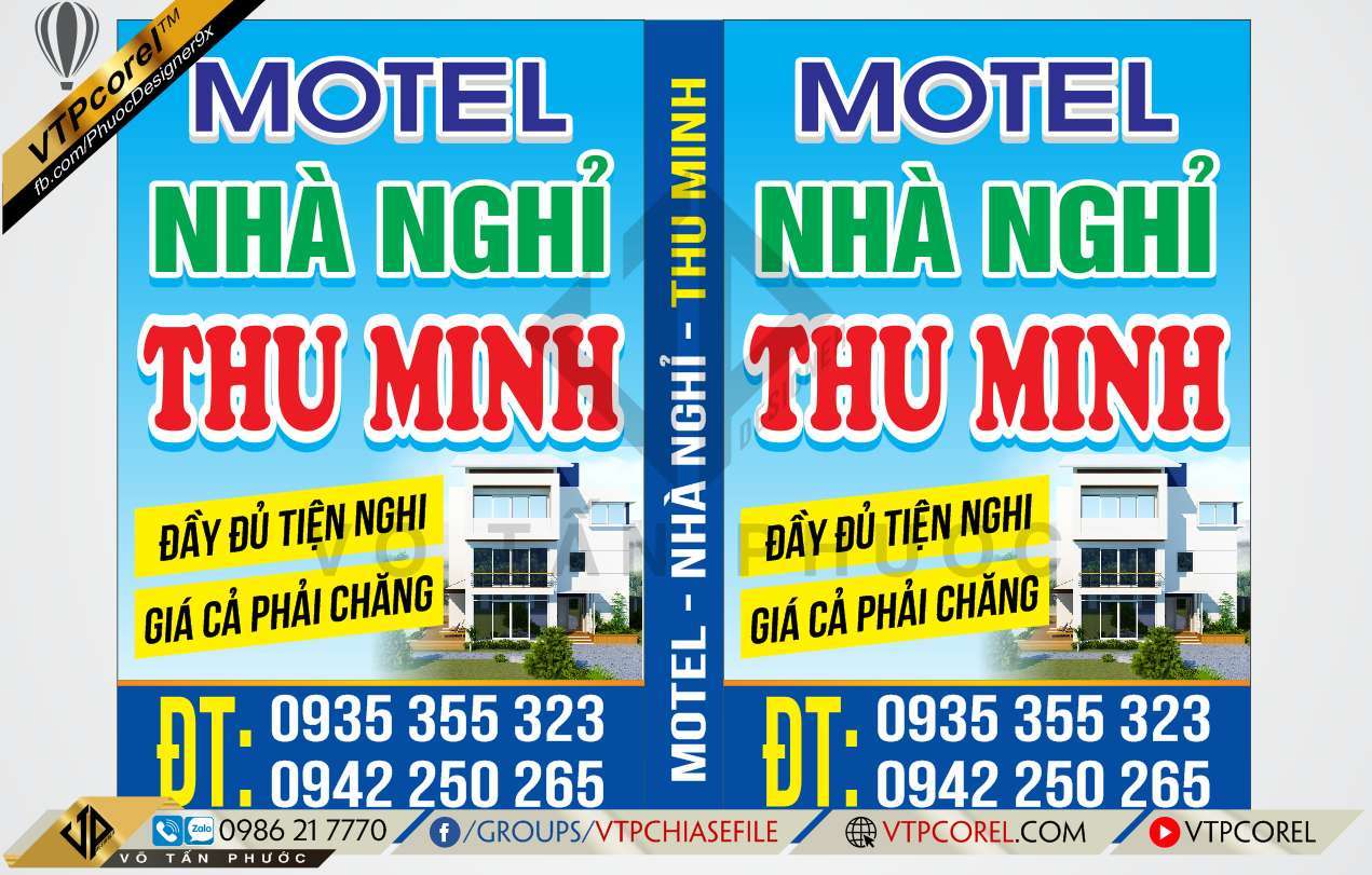 Share mẫu bảng hiệu Nhà Nghỉ - Motel CDR12 | VTPcorel | - VTPcorel ...