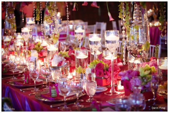Modern affair and Candle Light Wedding Decorations