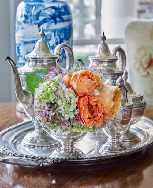 Eye For Design Decorate And Entertain With Silver Tea Services