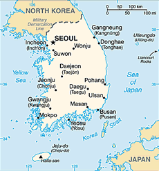 Republic of Korea Map