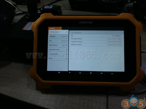 obdstar-x300-dp-plus-setting