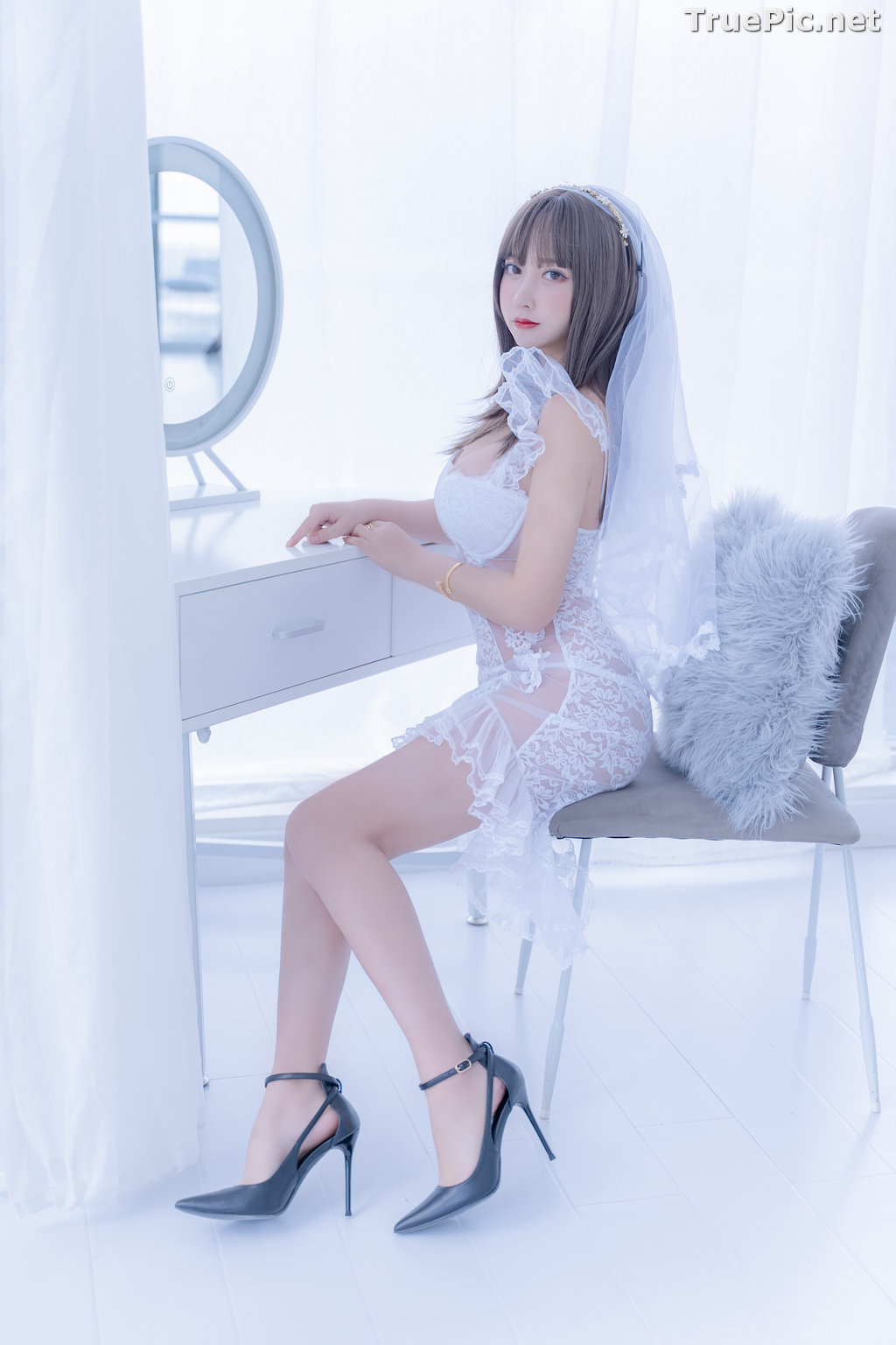 Image Chinese Cosplay Model - 过期米线线喵 (米線線sama) - Beautiful Sexy Bride - TruePic.net - Picture-4