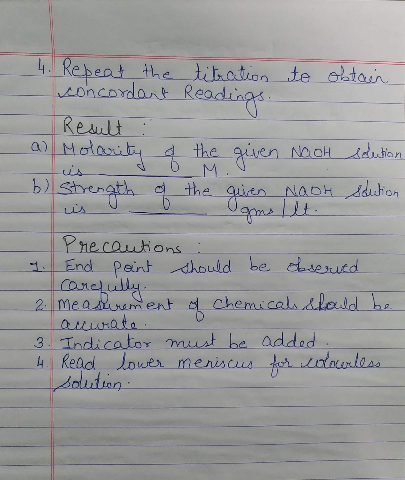 Chemistry Practical 11 D