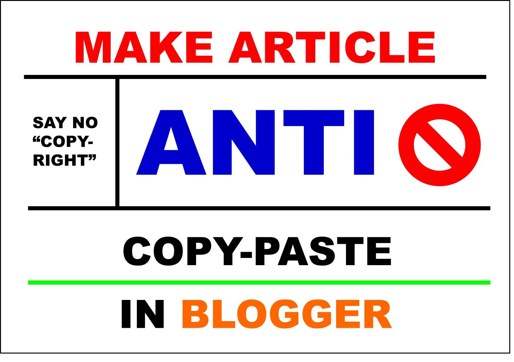 Make Article Anti Copy-paste In Blogger