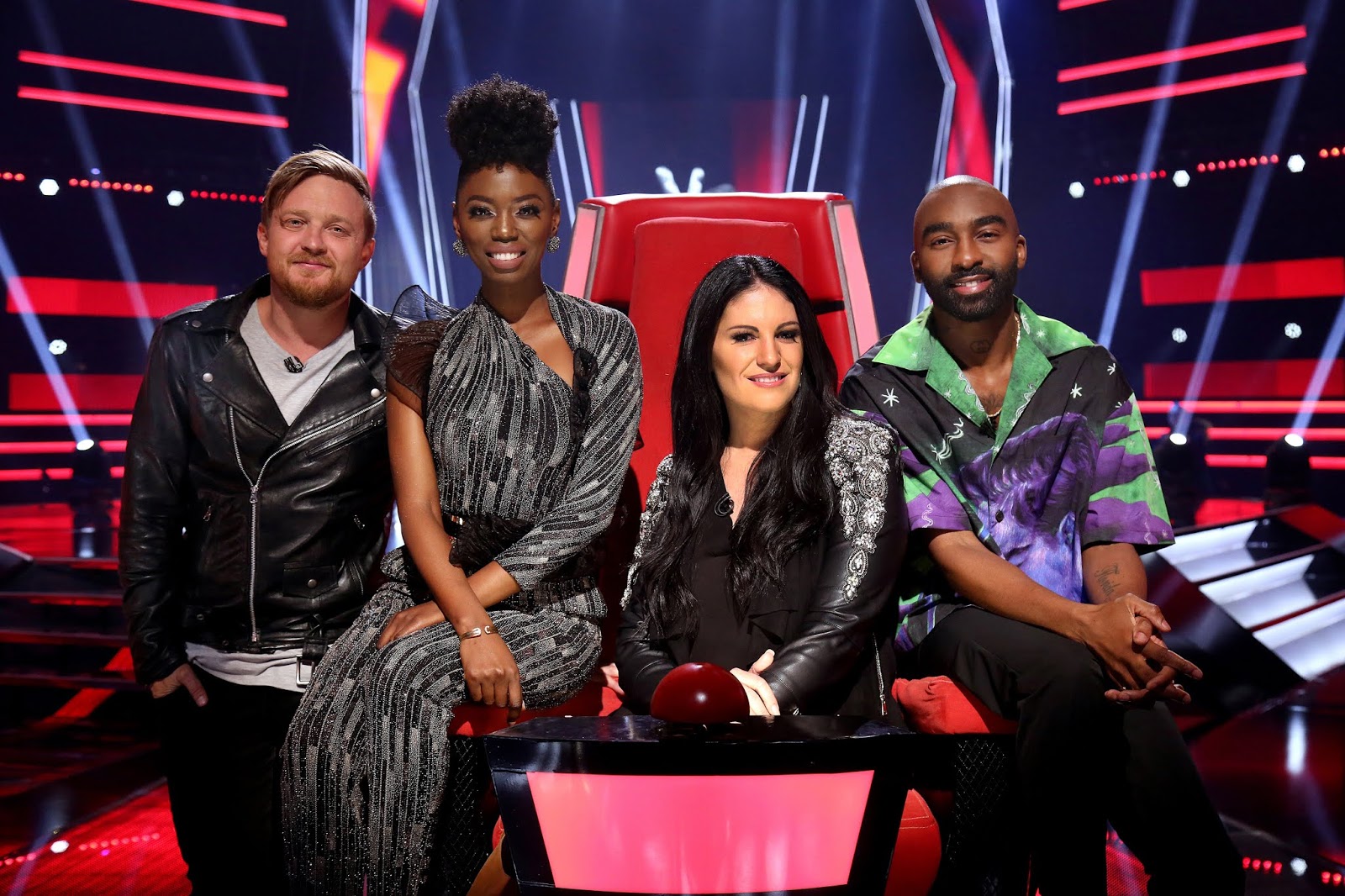 TV with Thinus The Voice SA on on its big, noturn format change