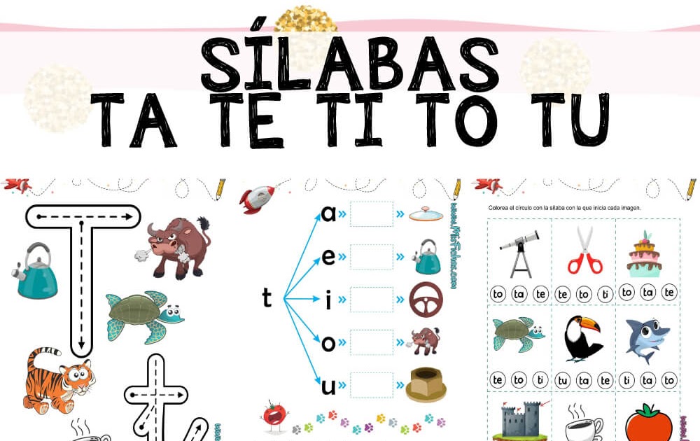 Fichas para Sílabas Ta Te Ti To Tu | Materiales Educativos para Maestras