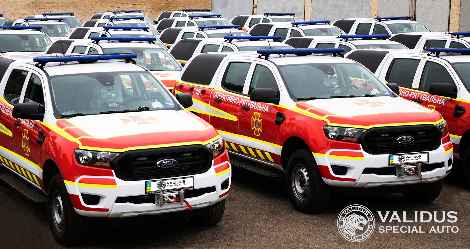 ДСНС отримала 139 аварійно-рятувальних машин Ford Ranger