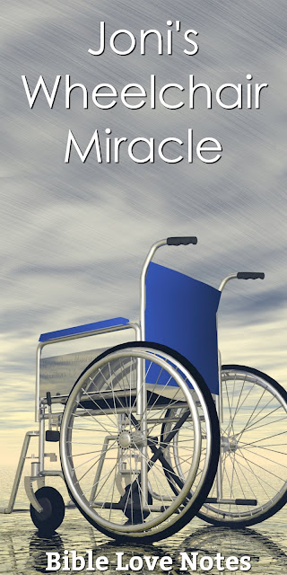 Joni Eareckson Tada has an incredible testimony even though it doesn't involve perfect physical healing. Be encouraged by this 1-minute devotion. #BibleLoveNotes #Bible
