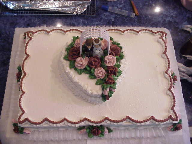 Sheet cake wedding cakes