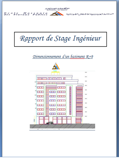 Dimensionnement d'un bâtiment R+9 - Rapport de Stage 2