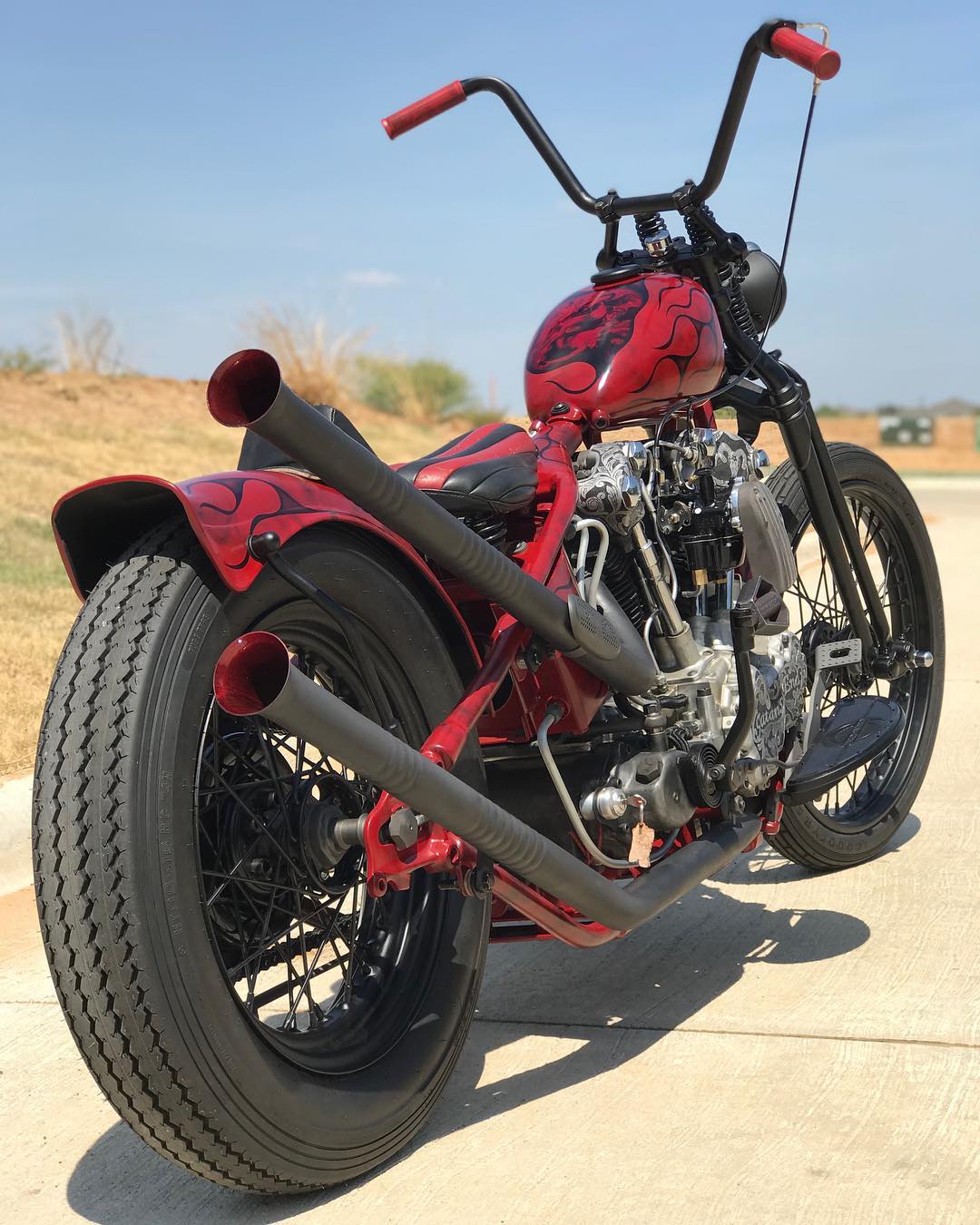 Hell Kustom Harley Davidson Knucklehead By Four Speed Mayhem