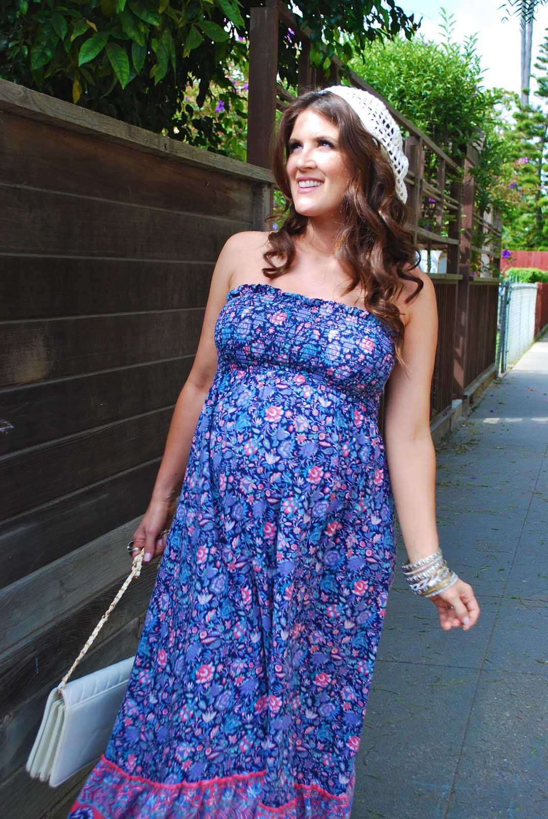November Grey: Borrowed Boho Summer Dress - Maternity Style - 31 weeks!