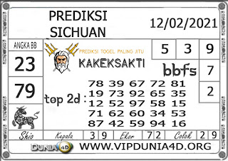 Prediksi Togel SICHUAN DUNIA4D 12 FEBRUARI 2021 Prediksi Togel SICHUAN DUNIA4D 12 FEBRUARI 2021