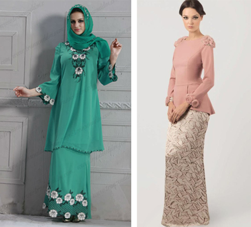 model baju kurung bordir