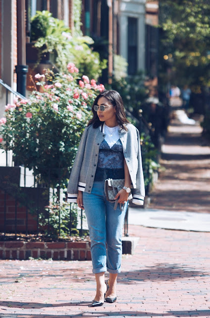 How to Wear: Varsity Jacket in Fall | The Style Brunch
