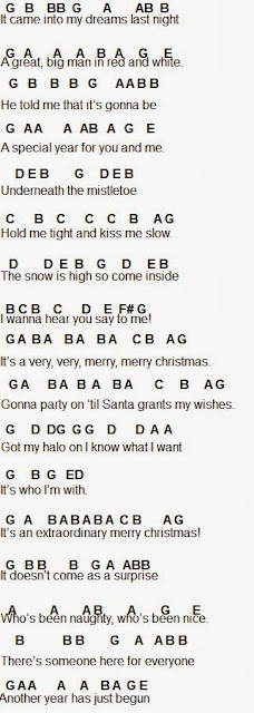 Christmas sheet music carols for flute and harp, collection 1 Flute Sheet Music: Extraordinary Merry Christmas