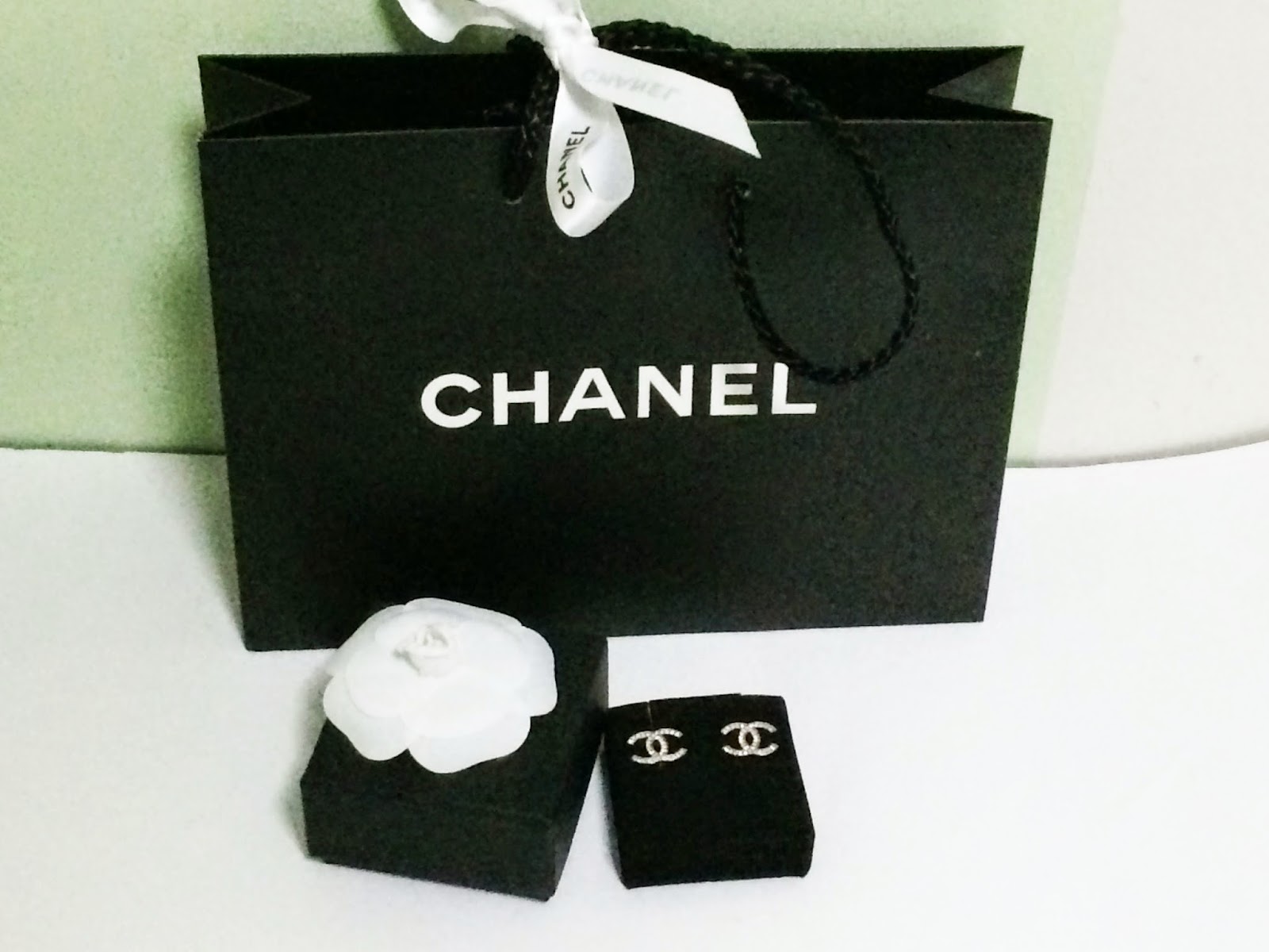 Chanel Earring Review AUTHENTIC CHANEL EARRINGS CLASSIC CC LOGO SILVER
