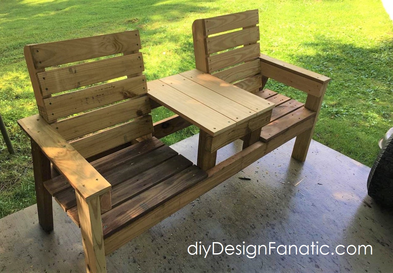 diy Design Fanatic Simple 2 Seat Bench Made With Scrap Wood