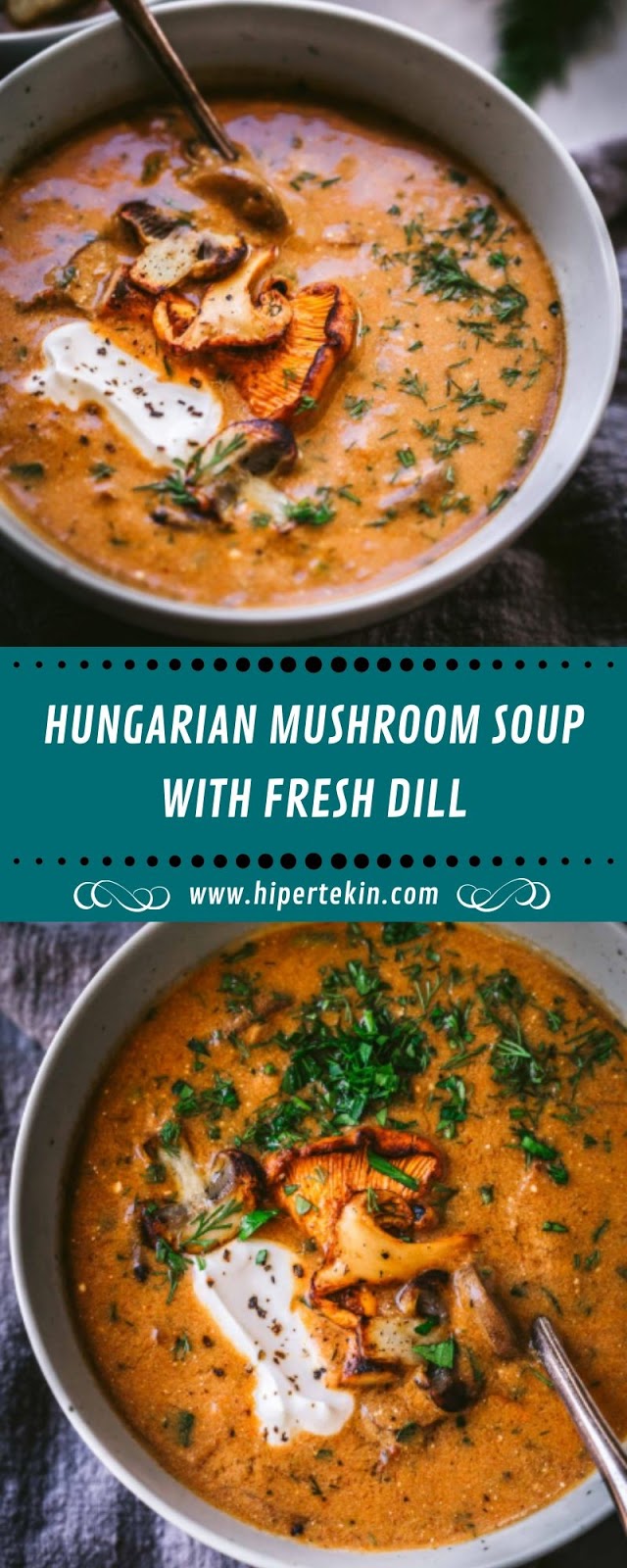 HUNGARIAN MUSHROOM SOUP WITH FRESH DILL