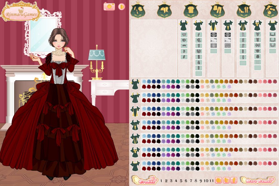 Oyun oyna Play "Rococo costume creator" Game