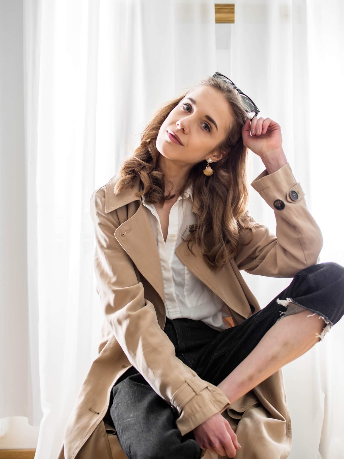 Spring outfit inspiration with trench coat - Inspiraatiota kevätpukeutumiseen trenssitakin kanssa