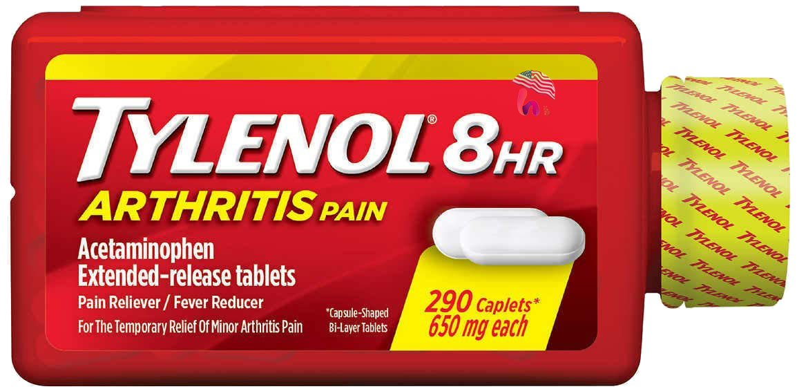 Giảm đau hạ sốt Tylenol 8Hr Arthritis Pain 290 viên 650mg của Mỹ