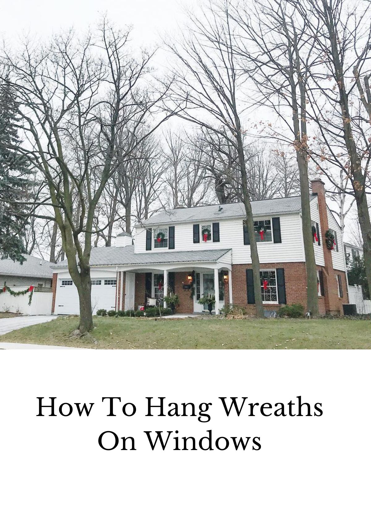 how to hang wreaths on windows