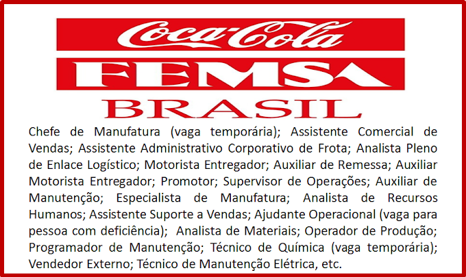 Coca-Cola abre Processo Seletivo para diversos cargos 