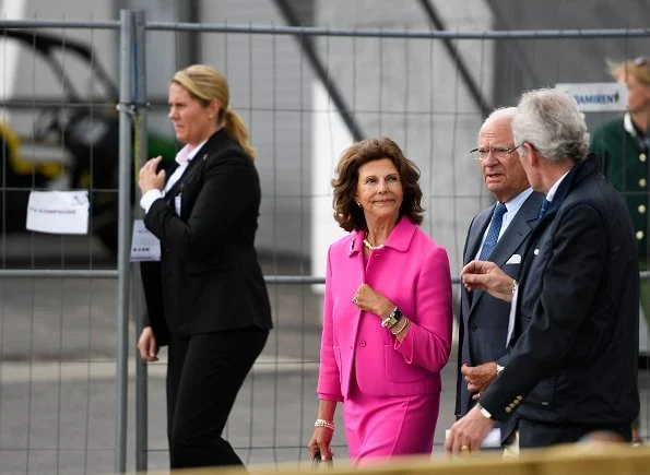 Queen Silvia, Princess Madeleine, Crown Princess Victoria, Princess Estelle and Princess Sofia at Longines FEI European Championships Gothenburg 2017